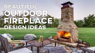 Beautiful Outdoor Fireplace Design Ideas [upl. by Artema]