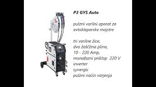 GYS P3 Auto Pulse welding  inverterski pulzni varilni aparat za avtokleparske mojstre [upl. by Morey142]