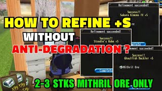 Tips Refining S Without Andeg  Toram Online  Using 2  3 Stks of Mithril Ore [upl. by Destinee]