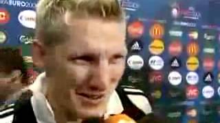 VIVA Espana Schweinsteiger Interview interfered by Spains Team [upl. by Ramirolg]