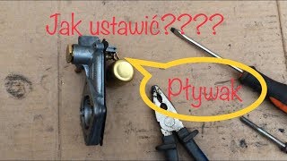 Ustawienie pływaka  Fiat 126p [upl. by Enaek400]