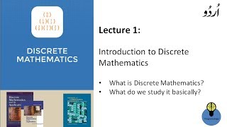 Lecture 1 Introduction to discrete mathematics in hindi Urdu what is discrete mathematics [upl. by Kimon]