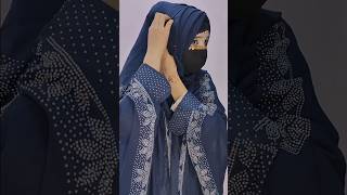 Hijab tutorial with Abayashorts hijabfashiontrendsyoutubeshorts easyhijabtutorial youtube [upl. by Joo524]