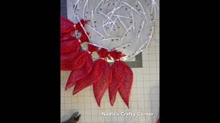 Poinsettia wreath kit tutorial [upl. by Madaras860]