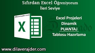 Excel Dinamik Aylık Puantaj Tablosu Hazırlama [upl. by Adao]