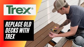 Replace Trex Decking On Top of Your Old Deck [upl. by Yhpos630]