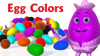 Learn Colors for children  Learning Colors For Kids Toddlers  3D Surprise Eggs Colour Songs [upl. by Aicissej]