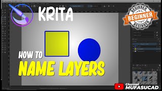 How To Name Layers In Krita [upl. by Jagir92]