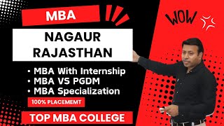 BEST MBA COLLEGE IN NAGAUR  TOP MBA COLLEGE INNAGAURRAJASTHAN  ADMISSION  FEE [upl. by Eisenberg]