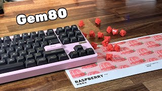 A Thocky Custom Keyboard  NuPhy Gem80 Review  Sound Tests keyboard [upl. by Gottfried]