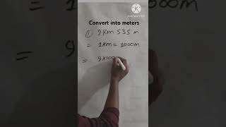 Convert into meters [upl. by Dannica]