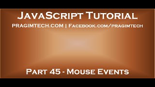 JavaScript mouse events [upl. by Vod]