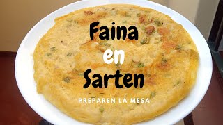 🔥 FAINA EN SARTEN RECETA 🔥  QUESO Y CEBOLLA 🧀  RECETA FACIL Y RAPIDA  PREPAREN LA MESA [upl. by Suillenroc]