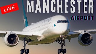 🔴 Live Manchester Airport Plane Spotting 🛫 [upl. by Amaral720]