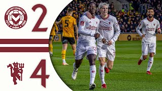 Kobbie Mainoos FIRST United Goal 🤩  Newport County 24 Man Utd  Highlights [upl. by Atinod]