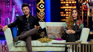 watch ahsan khan and his wife fatima ahsan on aaj entertainment [upl. by Ahsoik]