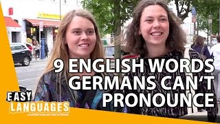 9 English words Germans cant pronounce [upl. by Dranal]