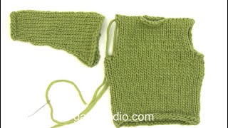 How to set a sleeve in a stocking stitch jumper [upl. by Ainot586]