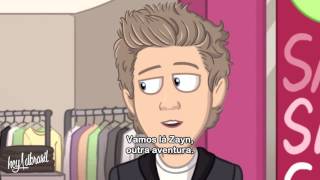 Legendado The Adventurous Adventures of One Direction 3  Parte 1 [upl. by Cammi585]