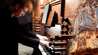 FANFARE  Paul Fey plays the Organ in SANTANYI Spain using the SPANISH TRUMPETS  Jordi Bosch [upl. by Riki]