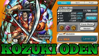 KOZUKI ODEN FULL BOOST  BOUNTY COLOR  ONE PIECE BOUNTY RUSH  OPBR [upl. by Rosemonde]