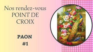 NOS RENDEZVOUS POINT DE CROIX  PAON 1 pointdecroix crossstitch blabla [upl. by Aissyla29]