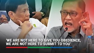 Kapag kayo nagmura Abante warns Duterte against cursing at quad comm probe  ABSCBN News [upl. by Emrich]