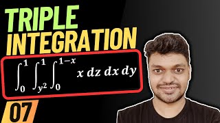 Triple Integral Example 7 Engineering Mathematics  Multiple Integration  Saarang Maths [upl. by Tebor]