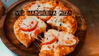 Margherita Pizza Recipe  Veg Pizza 🍕 [upl. by Ativoj]