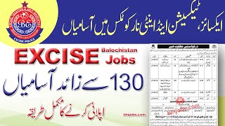 Balochistan Excise Jobs 2024 [upl. by Malory]