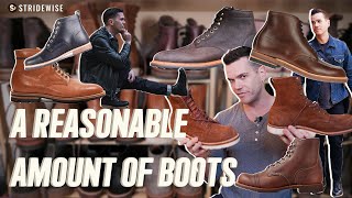 My Boot Collection 18 Pairs Im Wearing Right Now 165  800 [upl. by Yemarej15]