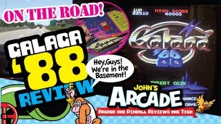 GALAGA 88 ARCADE GAME REVIEW AT FUNSPOT ARCADE  Namco  Atari Games [upl. by Marigold]