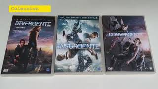 Divergente  Insurgente  Convergente  trilogía  dvds  Review  colección  Shailene Woodley [upl. by Sira]