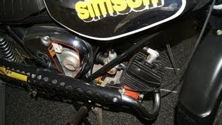 DDR IFA SIMSON S70 E1 ENDURO Bj 1985 Estart Motor no Tuning S51 [upl. by Eneleh]