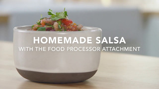 Homemade Salsa Recipe with the KitchenAid® Food Processor Attachment [upl. by Irtemed825]