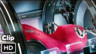 Peter Make His Suit Hindi SpiderMan Far From Home 2019 HD 4K iMAX [upl. by Amehr788]