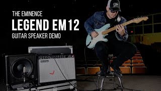 Eminence Legend EM12 Guitar Speaker Demo [upl. by Ruby]