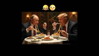 Trump vs Putin AI Eating Challenge – Funny Skit [upl. by Ylera617]