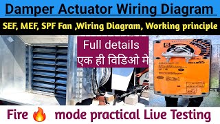 Connecting a Damper Actuator to a Fire Alarm System  damper actuator wiring [upl. by Macdougall716]