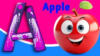 ABC Kids Song  A for apple  Phonics Song  Tiny Tots  Kiddos Study Zone [upl. by Vachel603]