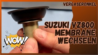 Membrane Suzuki VZ800 wechseln Schritt für Schritt vom Vergaseronkel [upl. by Pacien]