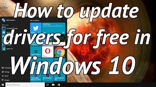 How to easily update your drivers for free in windows 10 [upl. by Nikola]