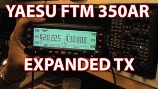 Yaesu FTM 350 AR Band Modification [upl. by Nata594]