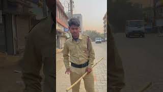 Samne police 😂comedy shortsfeed funny cartoon police nohelmet banglafunnyvideo [upl. by Inaluahek]