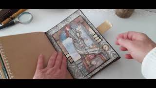 Lady Vagabond stamperia handmade junk journal Custom order [upl. by Skutchan]