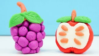 Knete Ideen für Kinder auf Deutsch Obst aus Play Doh Basteln für Kinder [upl. by Aytac]