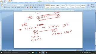 ERROR DETECTION CODES  PARITY BIT [upl. by Shiller]