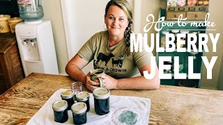 How to Make MULBERRY JELLY  Canning  Growin amp Crowin  Field to Table [upl. by Millan748]