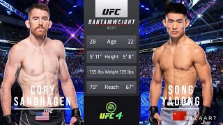 CORY SANDHAGEN VS SONG YADONG FULL FIGHT UFC FIGHT NIGHT [upl. by Nauq]