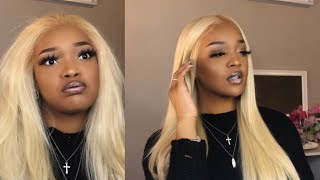 Beautiful Blonde Lace Front Wig ft Sensationnel What Lace Cloud 9 Swiss Lace WigJanelle color613 [upl. by Narah576]